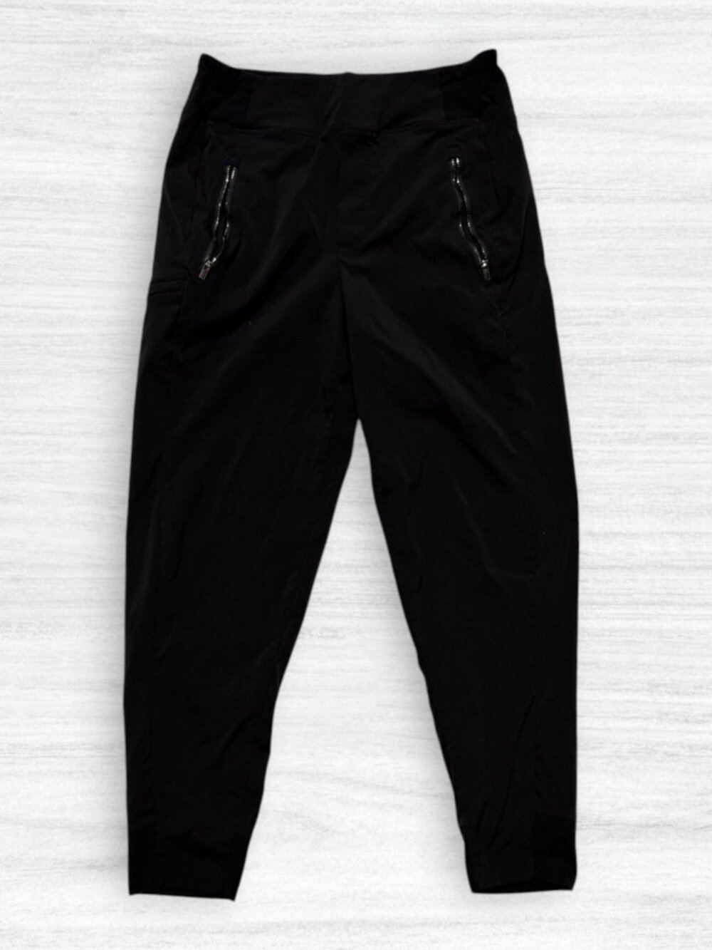 Athleta Trekkie North High Rise Jogger Black 533655 Utility Travel Pants Size 4